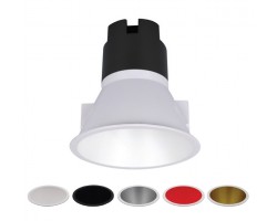 Foco Downlight LED COB Fijo Redondo Ø109mm 12w Konic NIKE XL, Blanco, Negro, Gris, Rojo ó Dorado